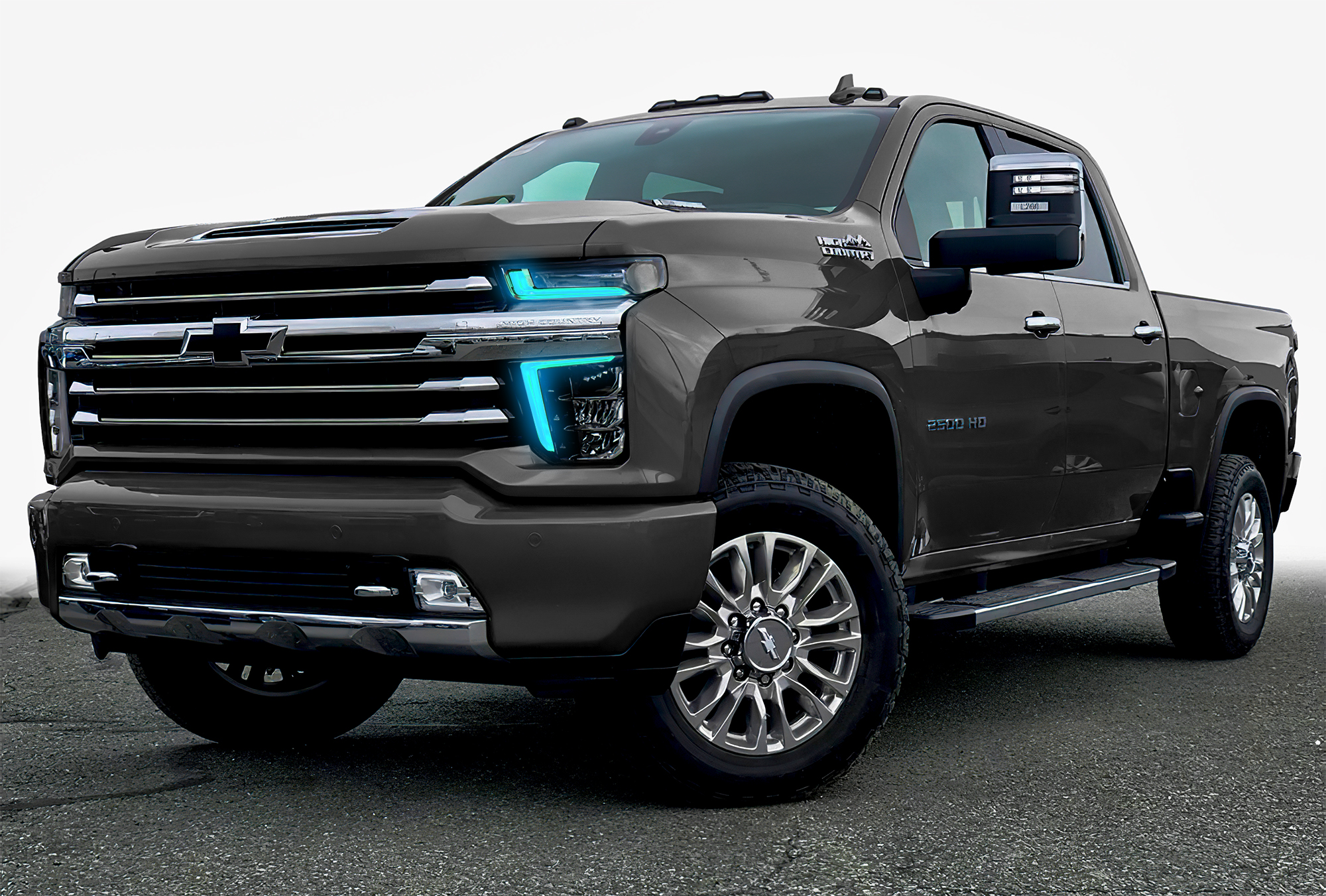 1452-334 - 2020-2021 Chevrolet Silverado HD 2500/3500 ColorSHIFT RGB+W Headlight DRL Upgrade Kit